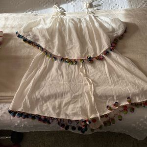 Madewell Pom Pom Romper